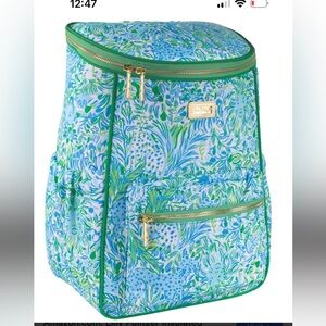 Lilly Pulitzer Tropical Blue and Green Backpack
